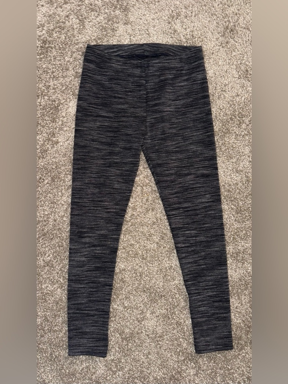 Ann Taylor LOFT Heathered Black Leggings